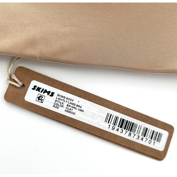 Skims Body Lightly Lined 40DDDD Bra Clay Wireless BR-WRL-1889 Beige NEW NWT - Picture 3 of 7
